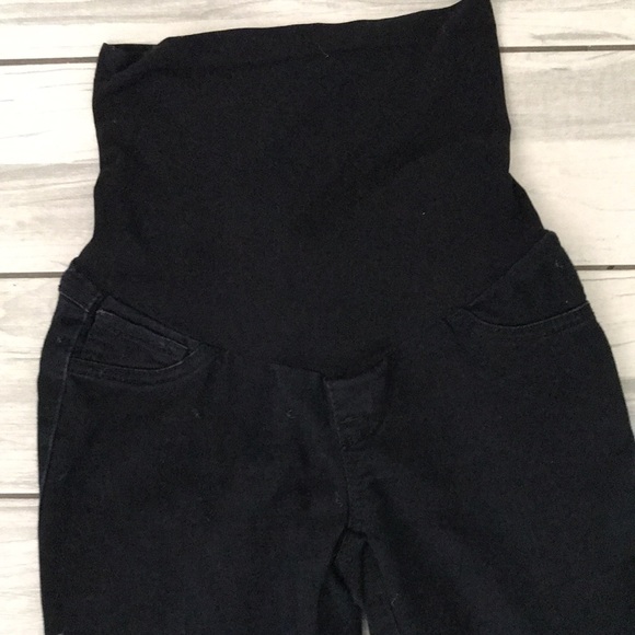 Motherhood Maternity Super Stretch Over The Belly Black Jeggings | S - Picture 3 of 11
